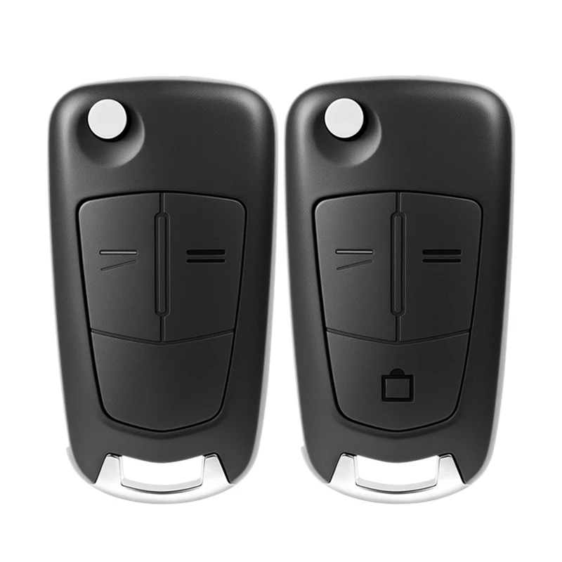 Kluczyk zdalnego sterowania typu flip 433Mhz do Opel Vauxhall Astra H Zafira B Corsa D Vectra C Signum, chip ID46 PCF7941/7946, bateria, bez logo — 2