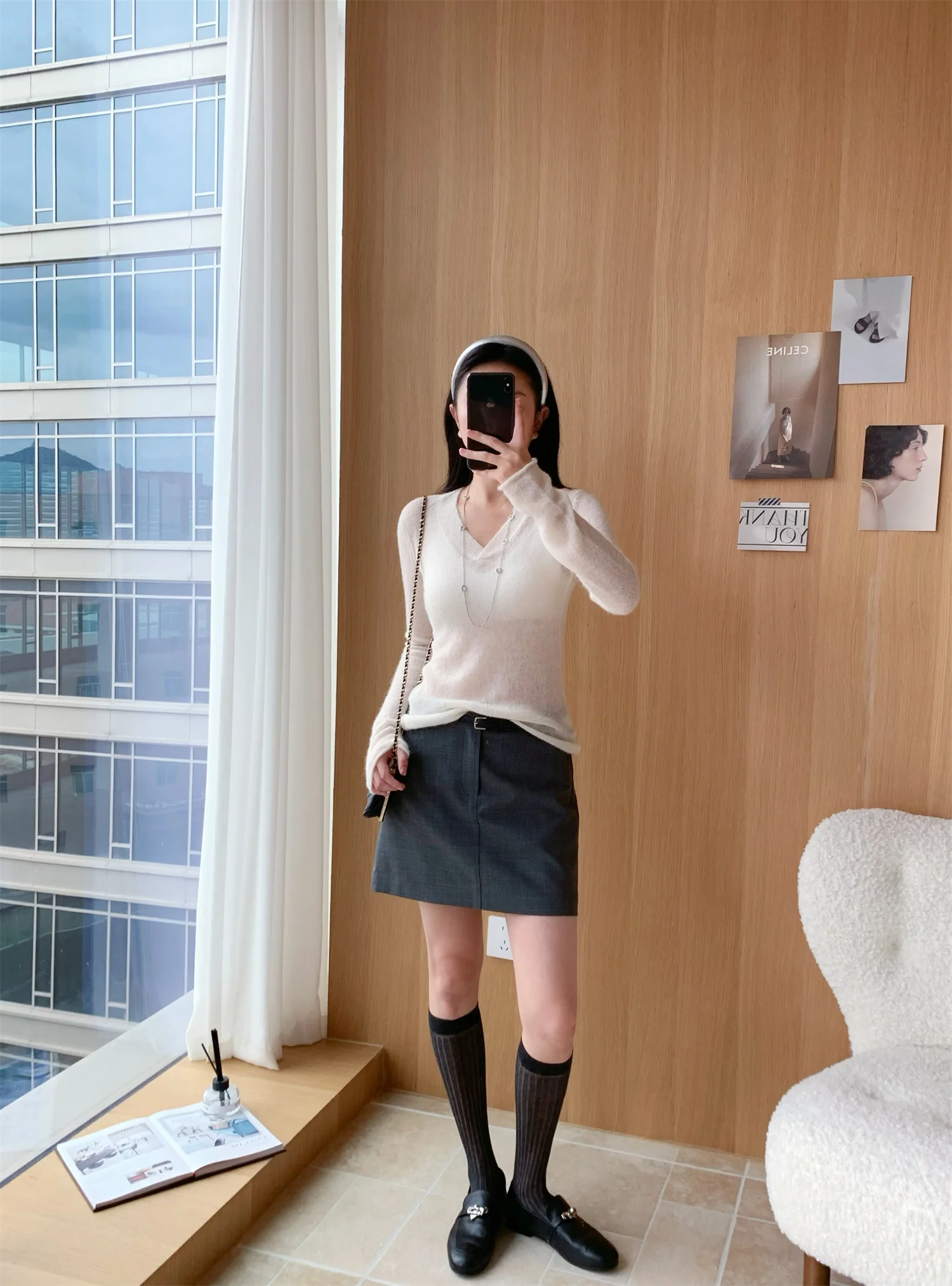 

Двусторонний свитер-кардиган женский, легкий, вязаный, свободного кроя, повседневный, с V-образным вырезом, с возможностью носить двумя способами