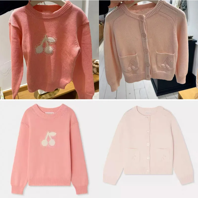 Children's Clothing 2026 Bp Spring Summer Girls Knitted Sweater Winter Clothes for Kids Girls Sweaters Mother