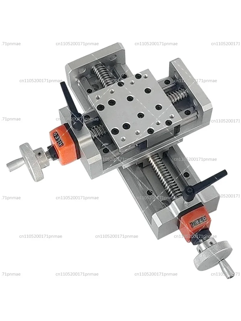 XY-Axis Slide Module T-Type Screw Tr1804 Lifting Platform Self-Locking Hand-Cranked Micro Precision Linear Guide