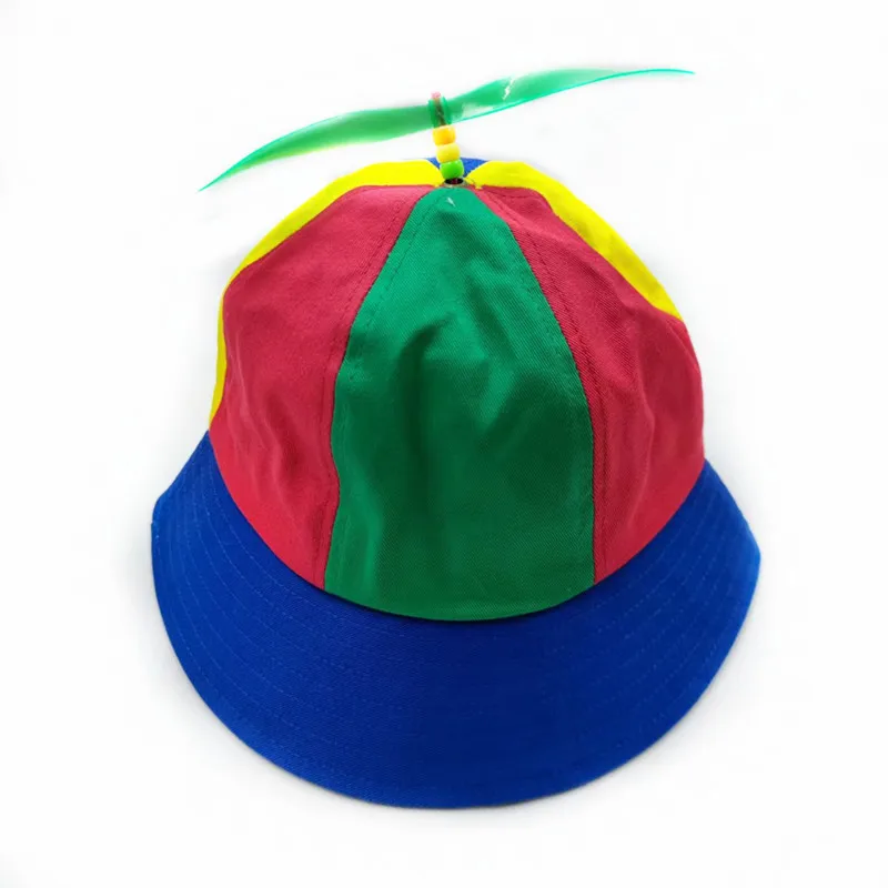 20 Farben Lustiger Propeller Regenbogen-Hubschrauber-Baseballkappe Größe S&L Unisex Kinder Teenager Kleine Köpfe Zylinder für Männer Frauen – Detail 23