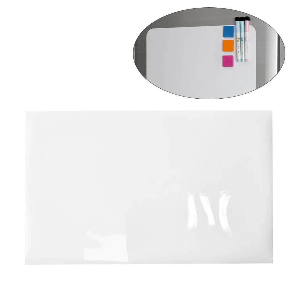 سبورة بيضاء مغناطيسية 42x30 سنتيمتر مرنة لينة بولي كلوريد الفينيل لوحة مسح جاف الثلاجة ملاحظات قائمة البقالة تذكير الثلاجة السبورة #6