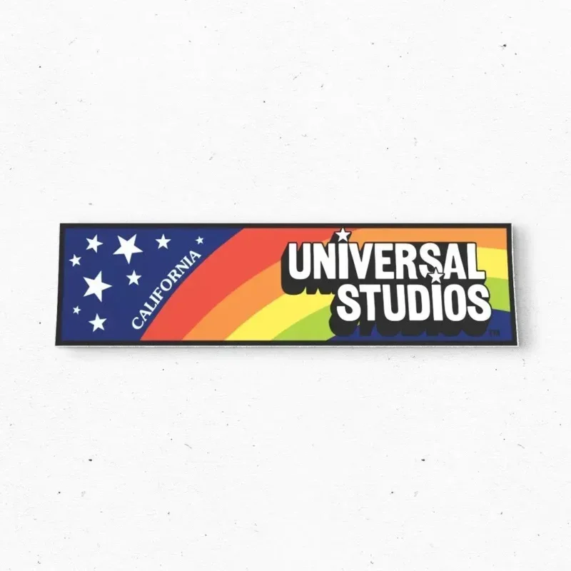 

UNlVERSAL Studios Bumper Sticker - Retro CALIFORNIA Vintage Style Decal 80s 70s - Bumper Stickers - Car Stickers