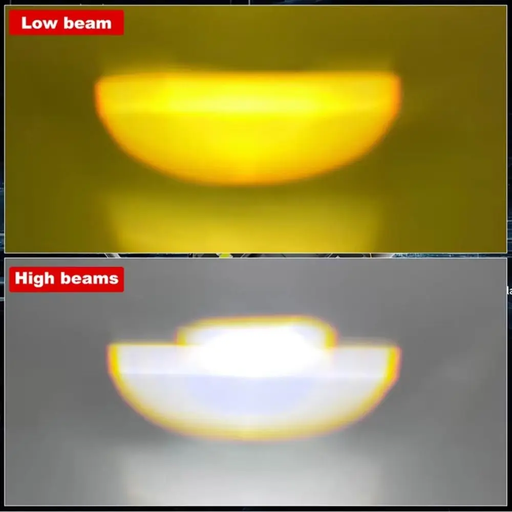 H4 LED H6 BA2D Motorcycle LED Headlight Bulb High Low Beam Dual Color Dual Color DRL Beam Light White Yellow Waterproof