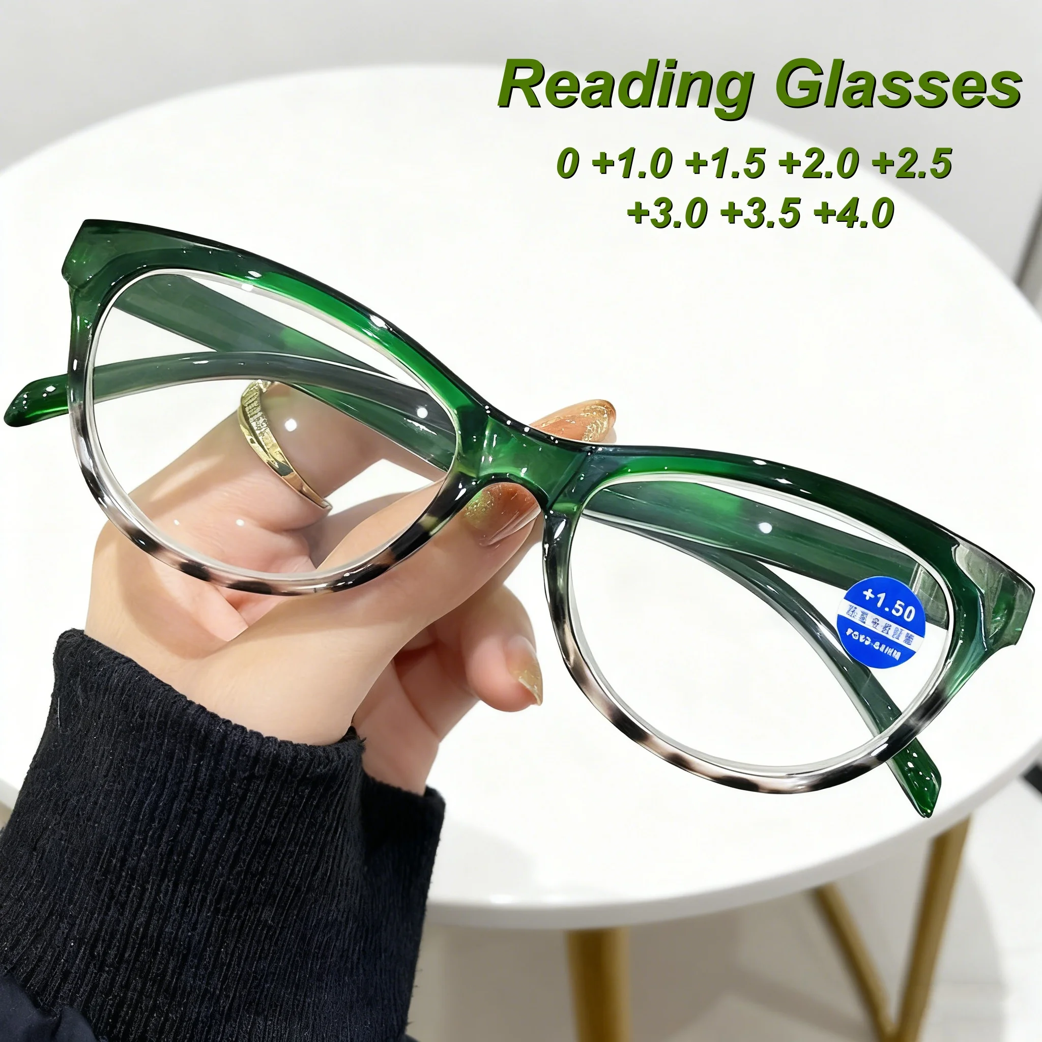 

Retro HD Personalized Cat Eye Women's Reading Glasses Fashion Neutral High Quality Simple Anti Blue Light Presbyopia Glasses