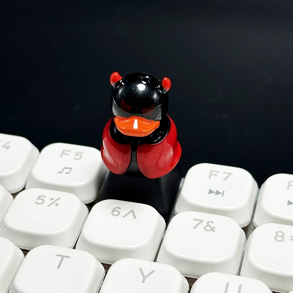 Customized Helloween Gift Funny Little Duck Cartoon Anime Keycaps Cross Axis Mechanical Keyboard Cute Key cap