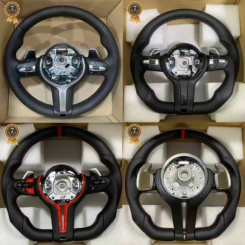 

Широкие весла для BMW F30 F31 F32 F33 F01 F12 F13 M3 F34 F36 M5 F10 F11 F20 F21 F22 F25 Кожаный руль с логотипом M в сборе