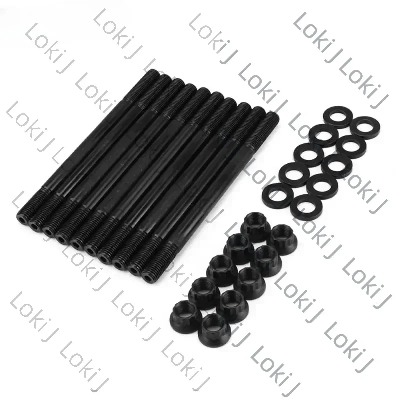 Loki J New Cylinder Head Studs Kit 208-4304 For Honda Prelude H22A1 H22A4 2.2L H22 VTEC 4 Cyl Engine Complete Cylinder Head Stud