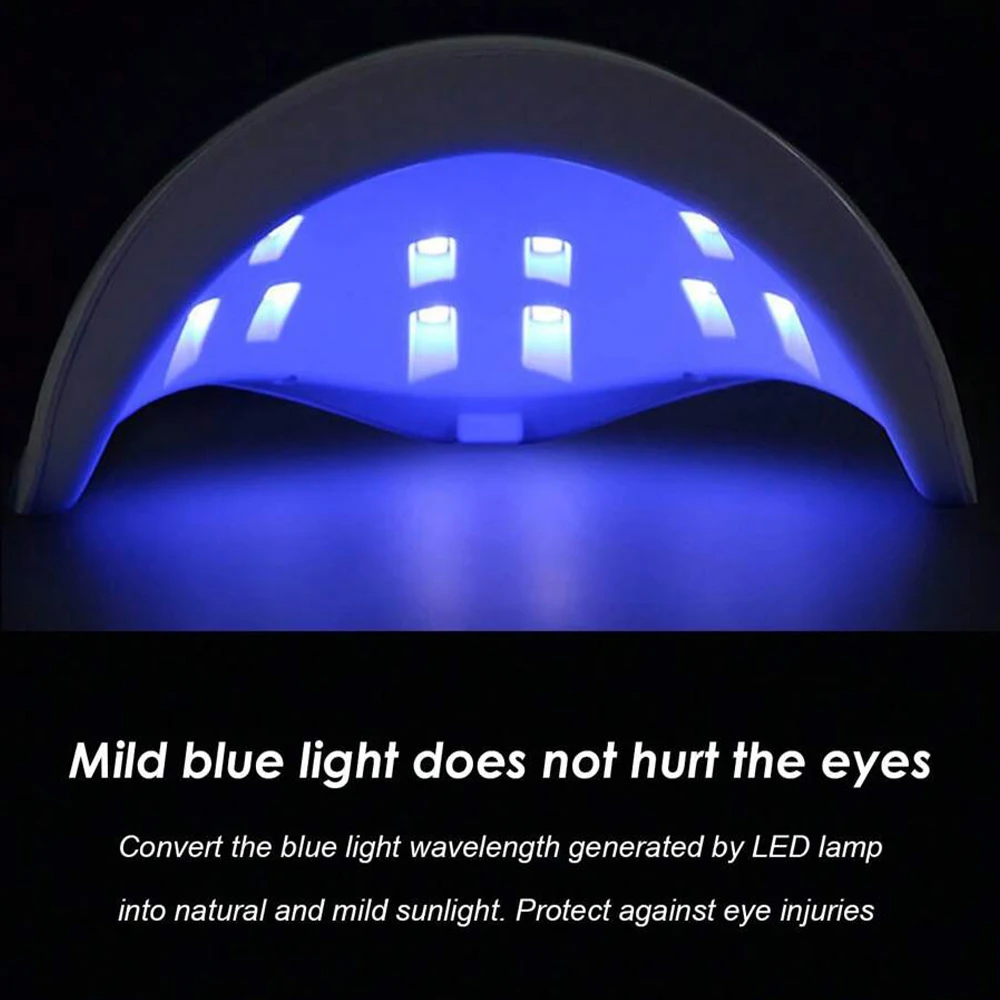LULAA 54 W USB-Kabine, UV-LED-Nagelgel-LED-Lampe für Nagelzubehör, professionelles Material, Nageltrocknungslampe für alle Maniküre – Detail 14
