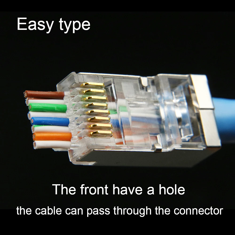 rj45 connector cat6 network plug 8p8c stp rg rj 45 jack shielded rg45 lan cat6a ftp sftp ethernet cable modular