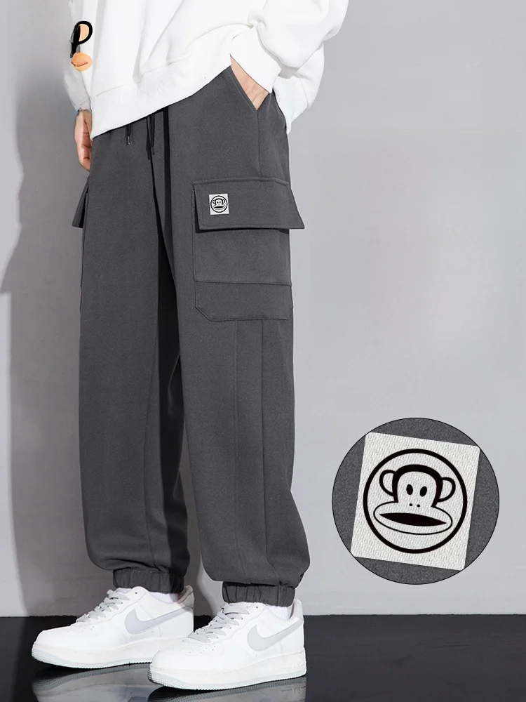 

Мужские брюки Paul Frank свободного кроя в американском стиле, рабочая одежда, осенние новые модные повседневные спортивные штаны, молодежный тренд