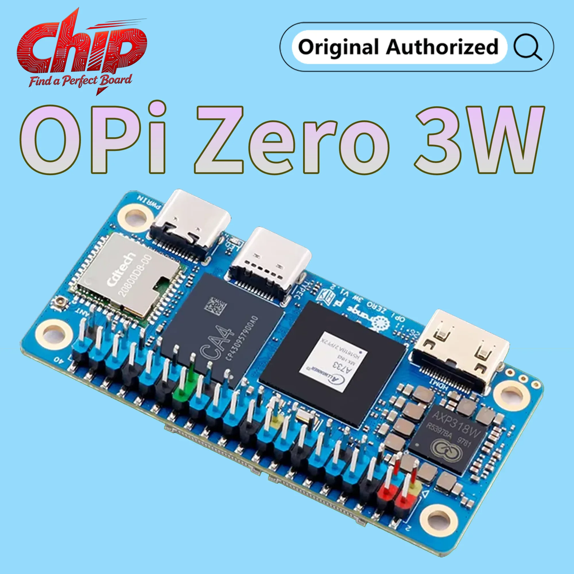 Orange Pi Zero 3W Dev Board Optional Cooling Fan Allwinner A733 Soc 3Tops NPU Mini HDMI 2.0 & PCle 3.0 WIFI6/BT5.4 New