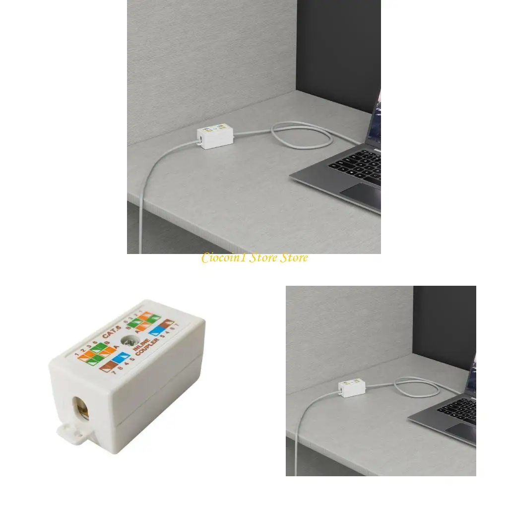 A3PC Professional Cat6 Ethernet Junction Box Vervanging voor beveiligde verbindingskoppeling Jointer Quick Ethernet Cable