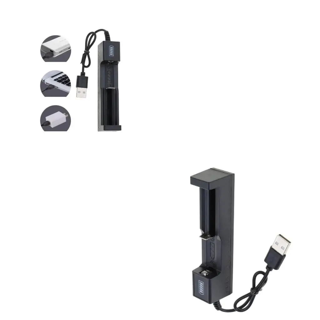 1 Slot with LED for 14500 16340 18650 26650 Batteries