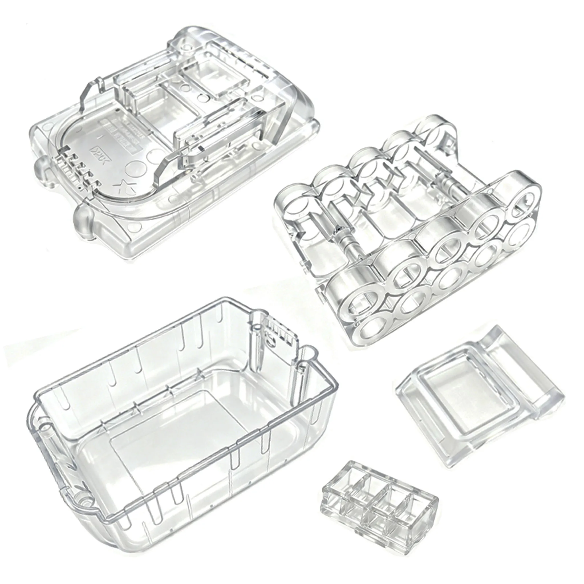 BL1830 DIY Transparent Lithium Battery Case Housing Kit For Makita 18V Li-ion Batteries Box Shell 10 Cell 18650 Connecting Tab