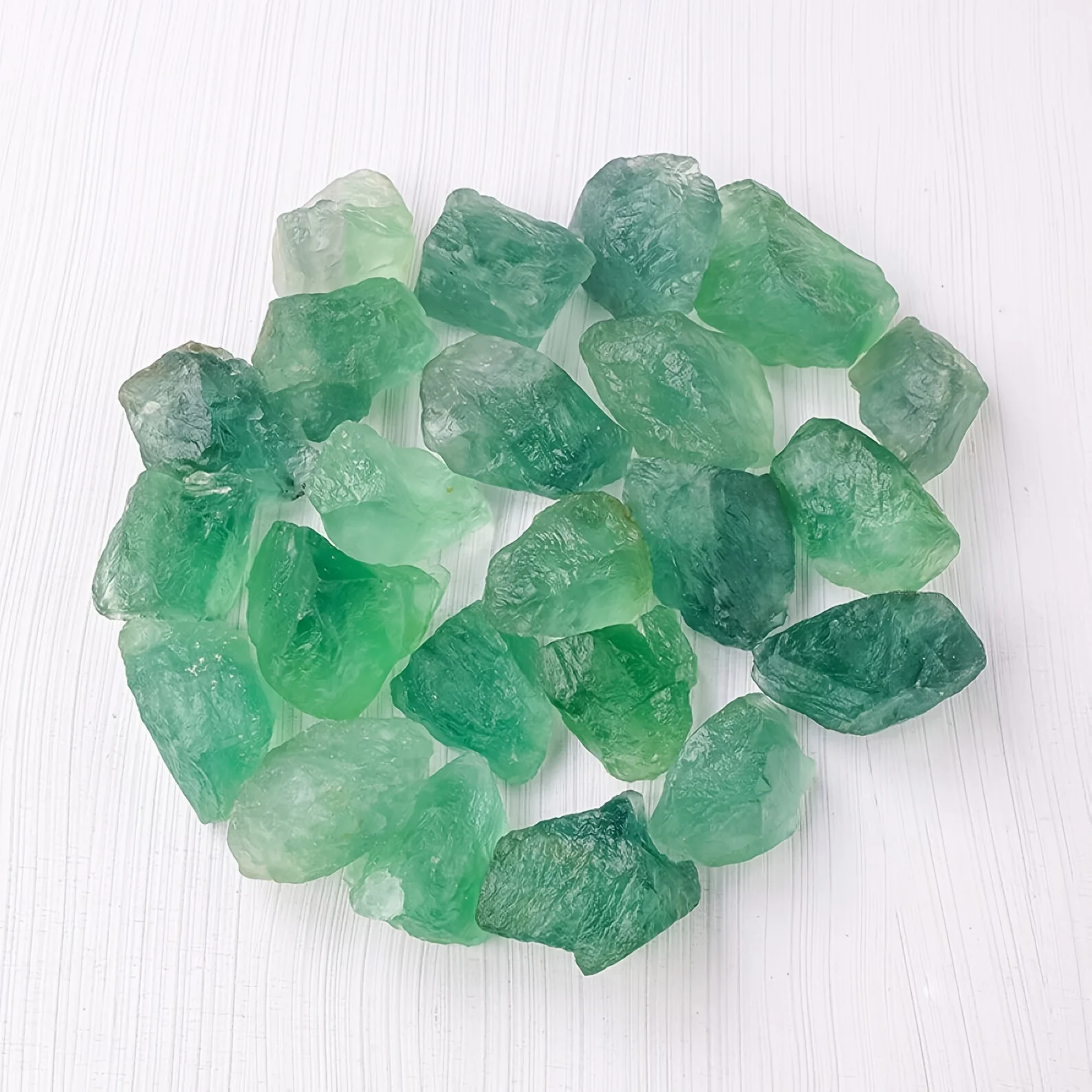 Raw Green Fluorite Stone, Natu - Bonsai Rock Garden 评论和价格