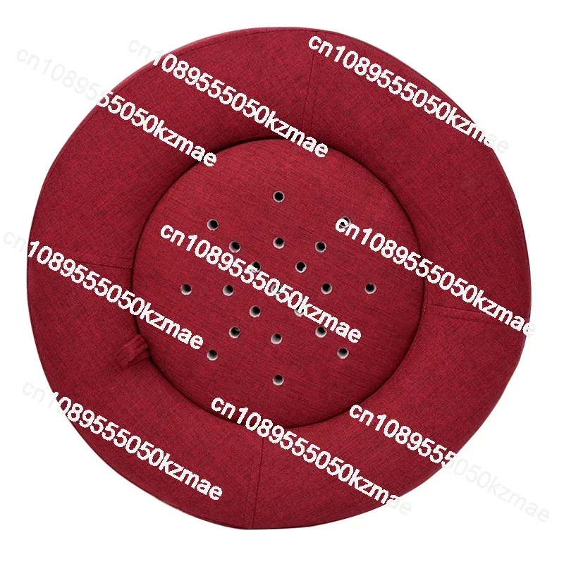 Traditional Moxibustion Stool with Cushion - Smoked Barrel Seat for Argy Wormwood Fumigation, Portable Moxa Therapy Instrument
