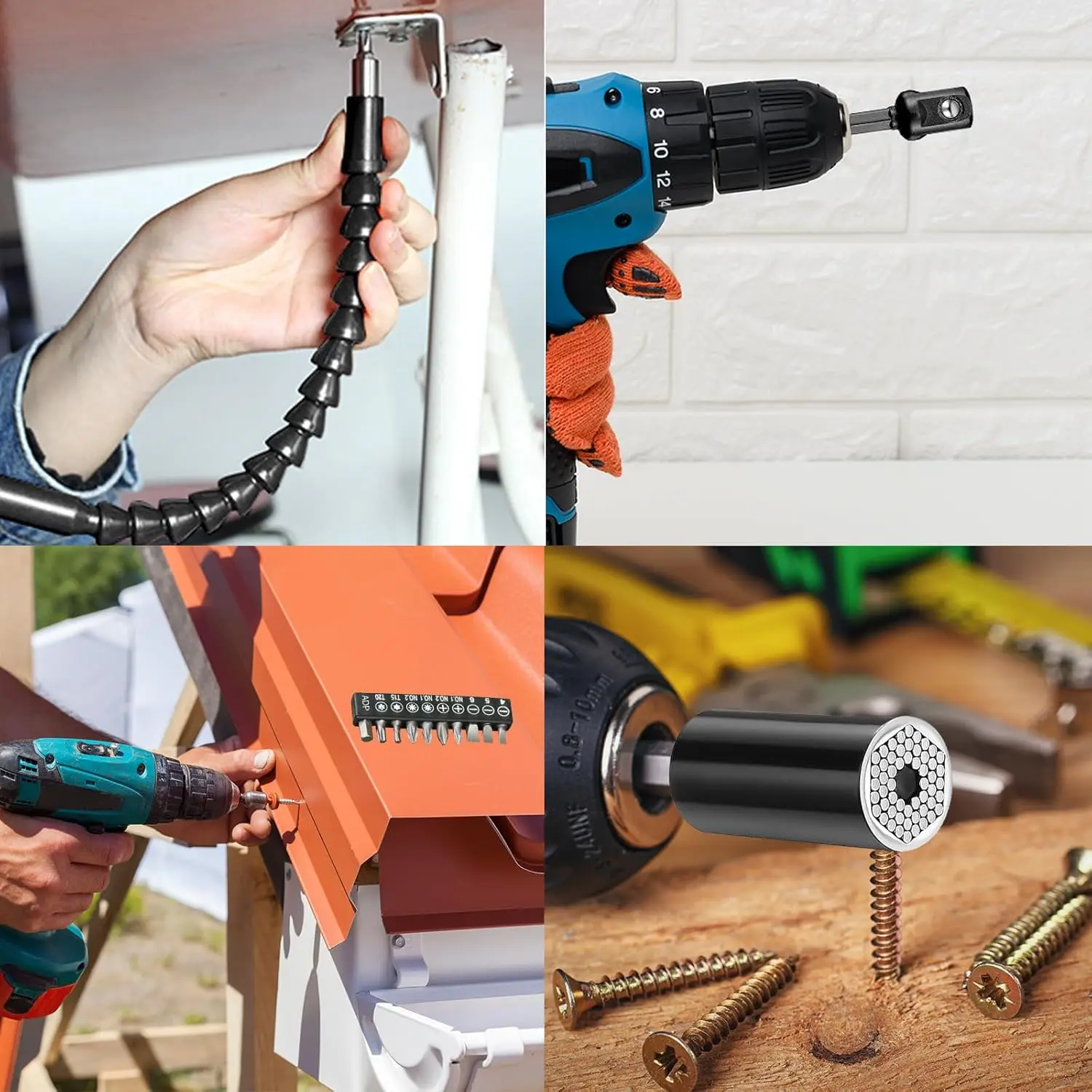 تمديد مثقاب مرن محول مأخذ التوصيل عرافة عرقوب 105 °   مفك براغي مرفق مثقاب الزاوية اليمنى 90 °   لقم بزاوية