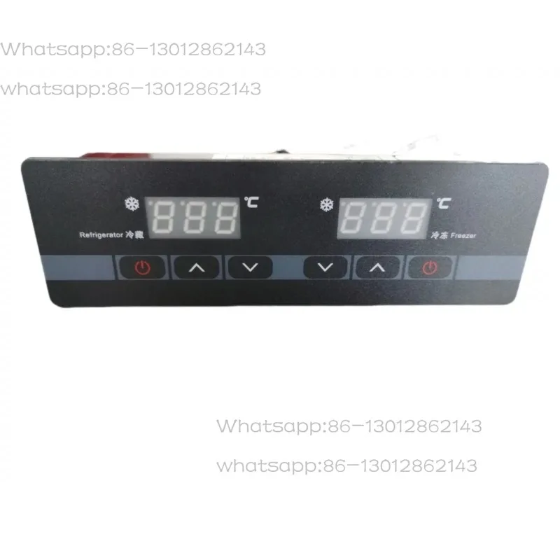 OM-502 Digital Dual Temperature Thermostat Controller, Electronic Temp Regulator for Kitchen Freezer Refrigerated Workbench
