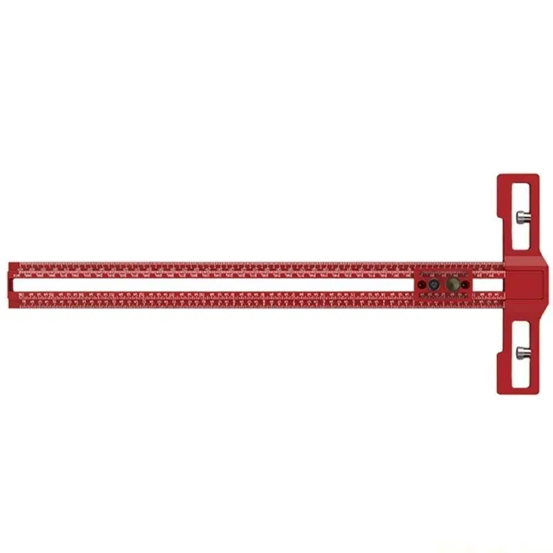 A2BE Multipurpose Woodworking Ruler with Lockable Head 2 Type for Exact Positioning