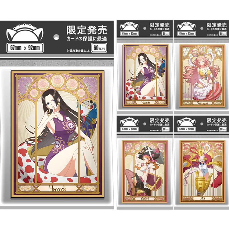 

60 шт./компл. цельный чехол для флэш-карты Boa Hancock Nami Uta Shirahoshi PTCG, защитный чехол для коллекции аниме-игр, 67*92 мм