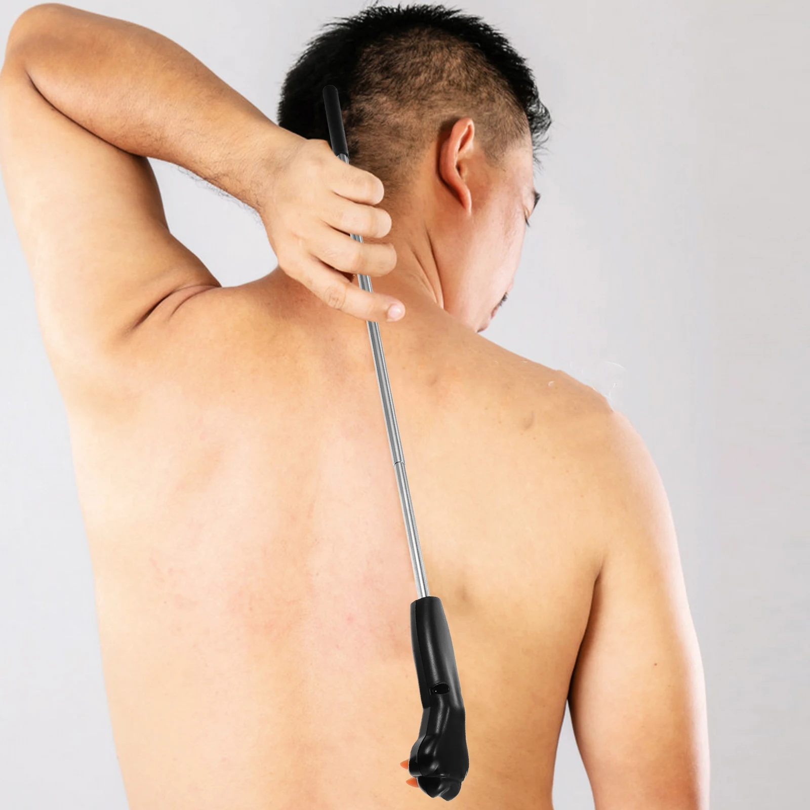 

Itching Back Scratcher Orange Retractable Manual Massage Tool Long Durable Stainless Steel Portable Scratchers Massager