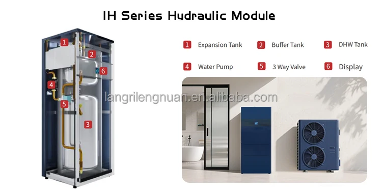 Series Heat Pump Water Heater Heating System Smart Inverter Heat Pump Air to Water Split Type