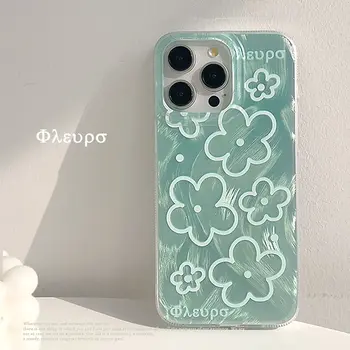 Pouzdro na telefon OPPO A5 Pro A5X A80 A60 A40 A79 A78 A58 A38 A18 A57 A77S A54 A74 A53 s roztomilým květinovým vzorem a lesklou podšívkou 8 nejlepší prodej roztomilý kryt na telefon OPPO - №3