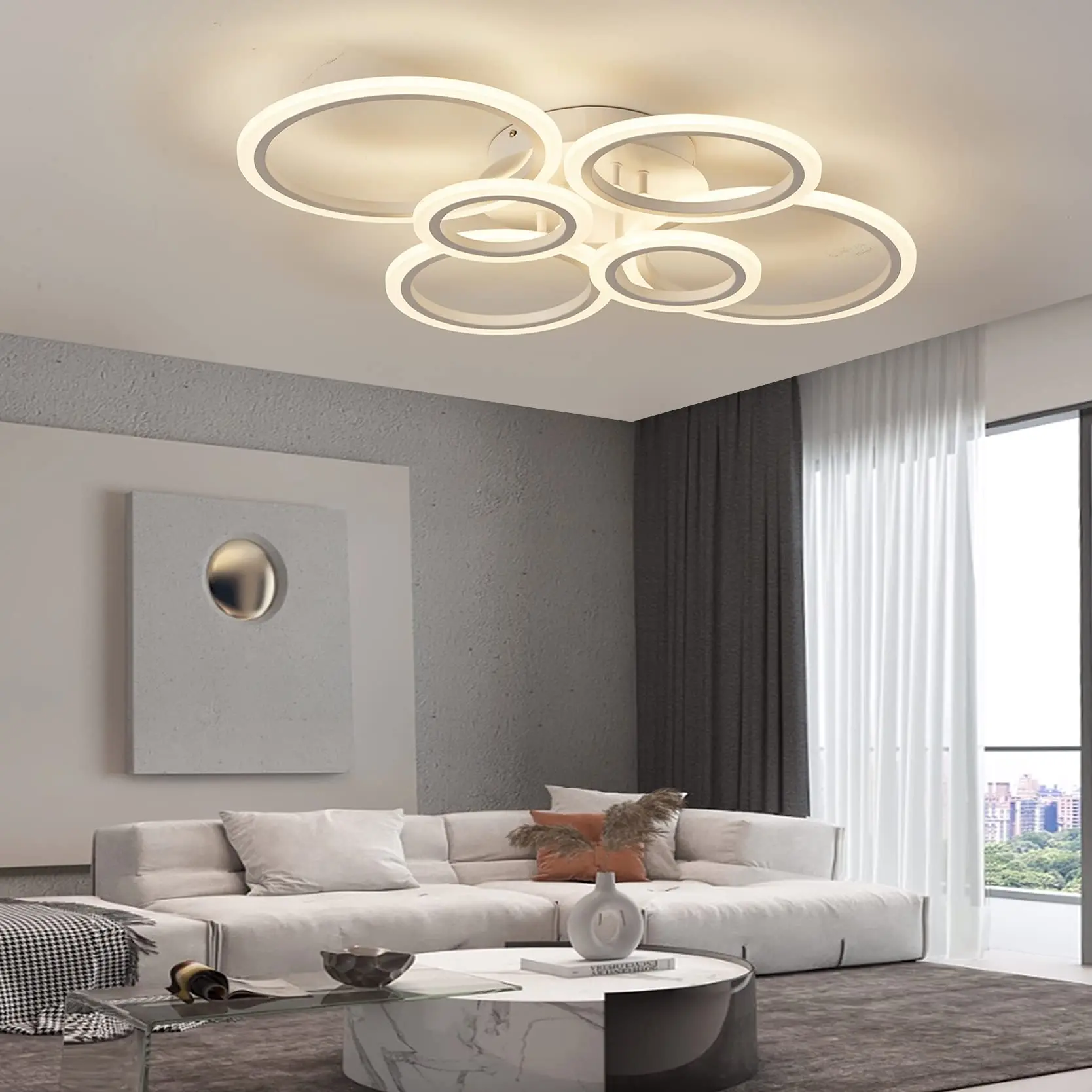 Modern Round LED Ceiling Lamp Bedroom Light Luster LED Lights For Room Ceiling Light Fixture Modern Home Decoration