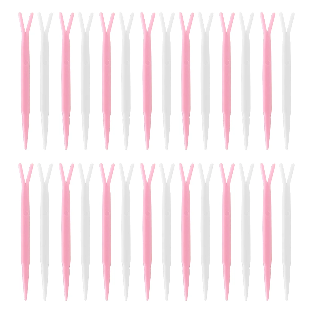 

100pcs Double Eyelid Y Fork ABS Comfortable Professional Makeup Tools Sticker Applicator Supplies Eyelid Creator