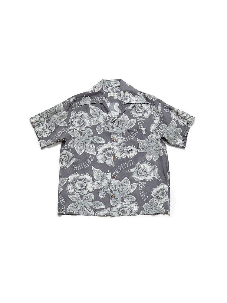 

Loose Floral Print Hawaiian Shirt Short Sleeve Silk Youth Fashion Summer Breathable Casual Shirt for Men And Women