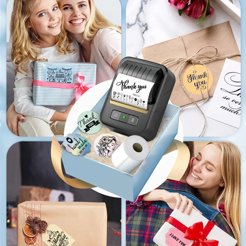 N20 Portable Mini Thermal Label Printer Bluetooth Inkless Commercial Price Barcode Width 20-58mm Label Printer