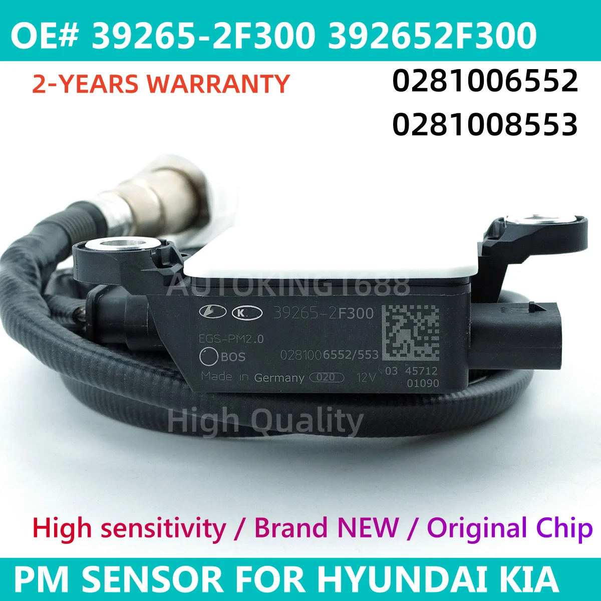 39265-2F300 392652F300 Particulate Matter PM Sensor 0281006552 0281006553 For KIA SORENTO Hyundai SANTA FE