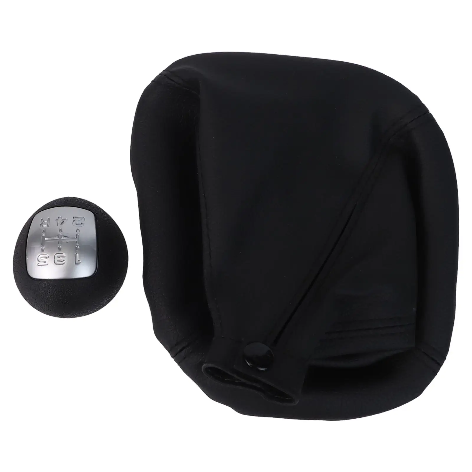 

5 Speed Gear Shift Knob Knob Gear Left Hand Drive Gaiter Boot Cover High-Quality Plastic Modern Aesthetic OEM-like Appearance