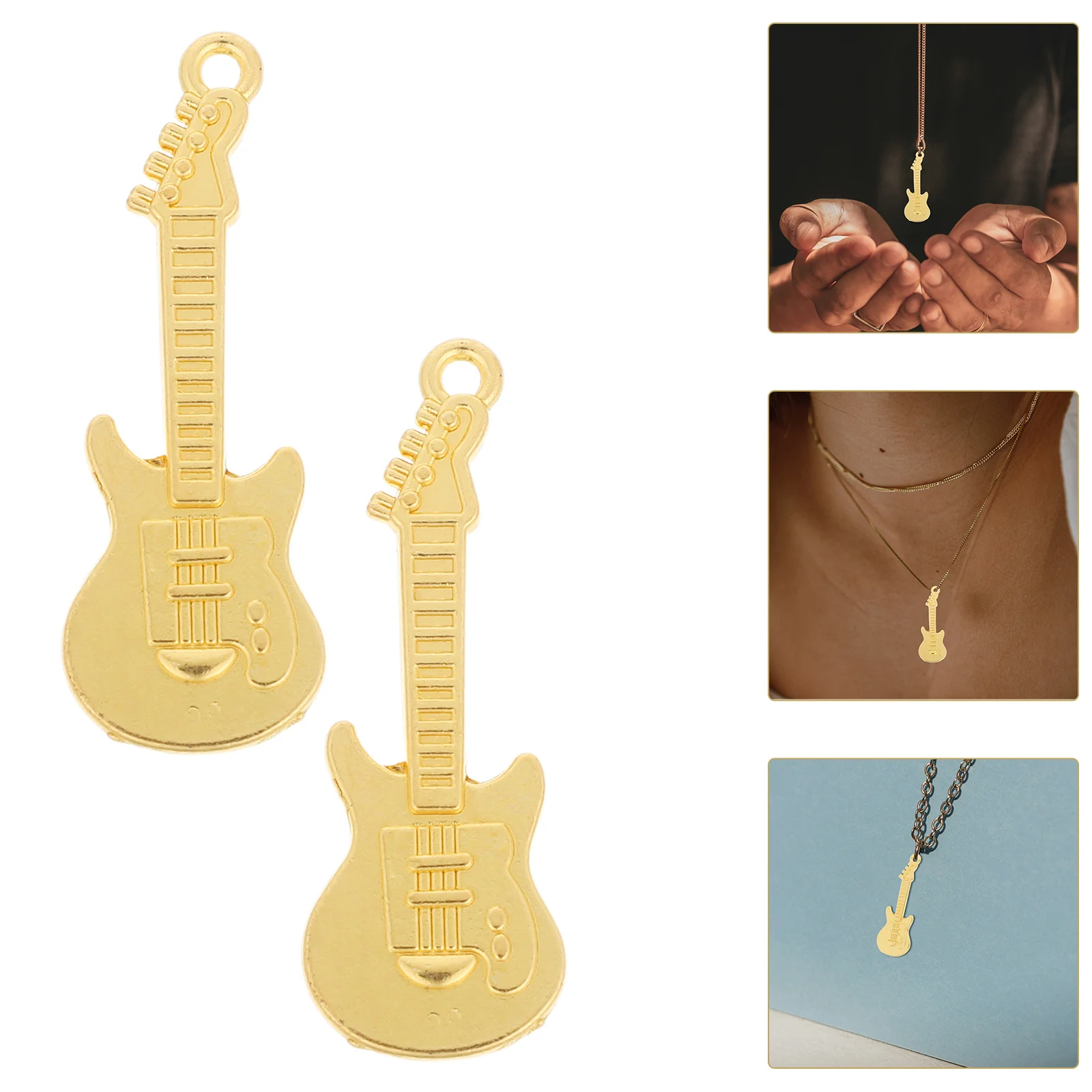 

50 шт., подвески в деревенском стиле для гитары, винтажные музыкальные подвески из сплава для DIY, ожерелье, браслет, брелок, серьги, изготовление ювелирных изделий, поделки