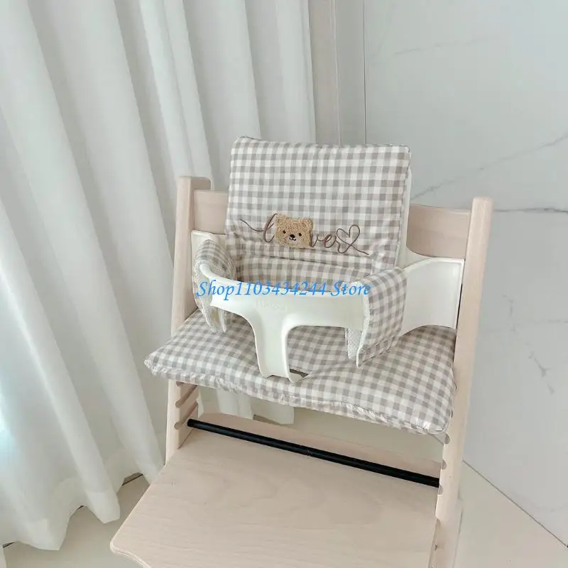 وسادة كرسي مرتفع للأطفال وسادة كرسي طعام قابلة للتنفس ناعمة ومريحة ومناسبة لمعظم كراسي الطعام #3