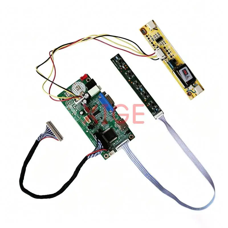 For LTM190BT03 HT190WG3 LM190WX1 M190MWW4 Monitor Controller Drive Board DIY Kit HDMI+VGA LVDS 30-Pins 1440x900 2-CCFL 1440*900