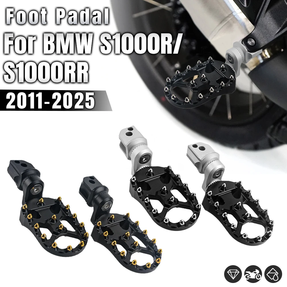 

For Bmw S1000 R S 1000R S 1000 r s1000Rr S 1000 RR Adjustable Footpegs Motorcycle Foot Peg Rests Rear Extend Lowering Footrests