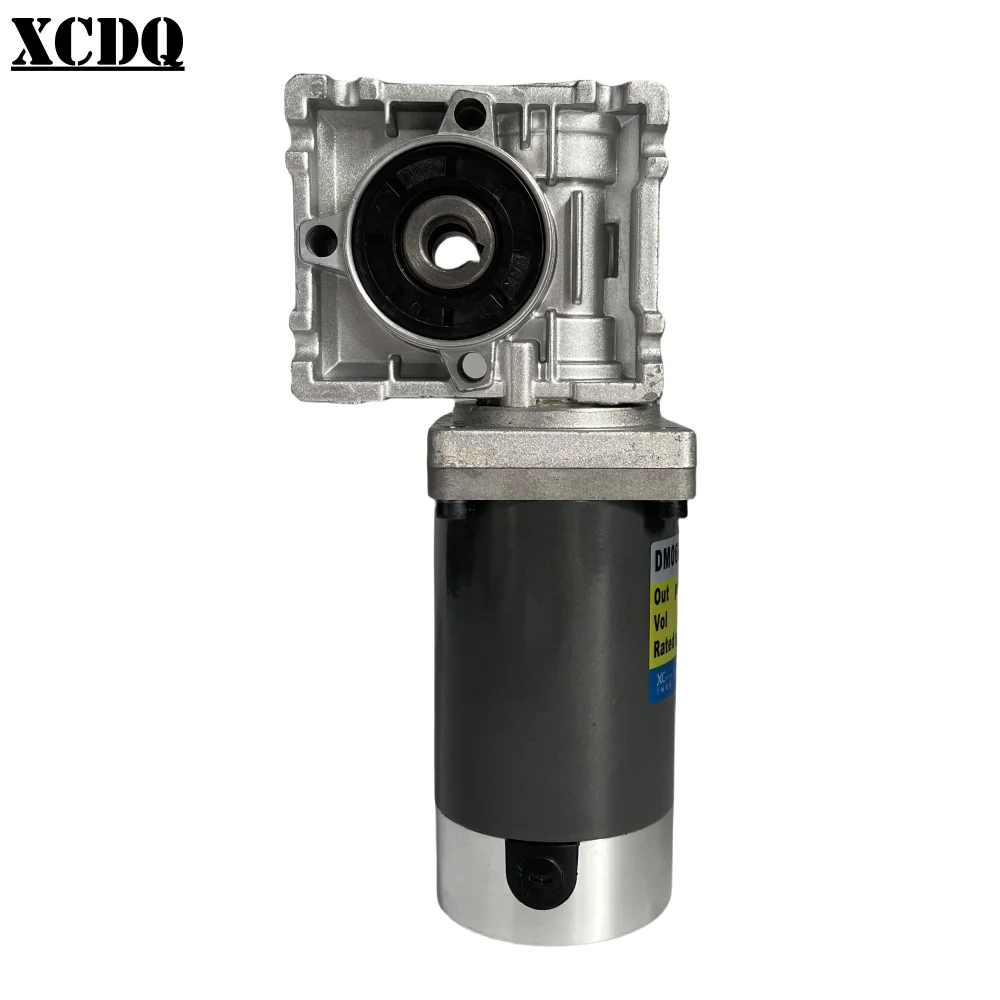 XCDQ 28W 11mm Output Shaft Hole Low Speed High Torque DC Brush Motor 12v 24v with NMRV025 RV Worm Gear Speed Reducer