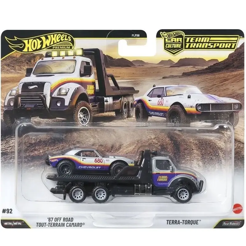 2026 Hot Wheels Premiums Car Cultures FLF56 Honda Civic Volkswangen Corrado Camaro Team Transport Die-Cast Car Model Collection view 4
