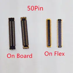 5-20Pcs LCD Display Screen Flex FPC Connector 50pin For Motorola Moto E6 Play XT2029 XT2029-1 Plug On Board