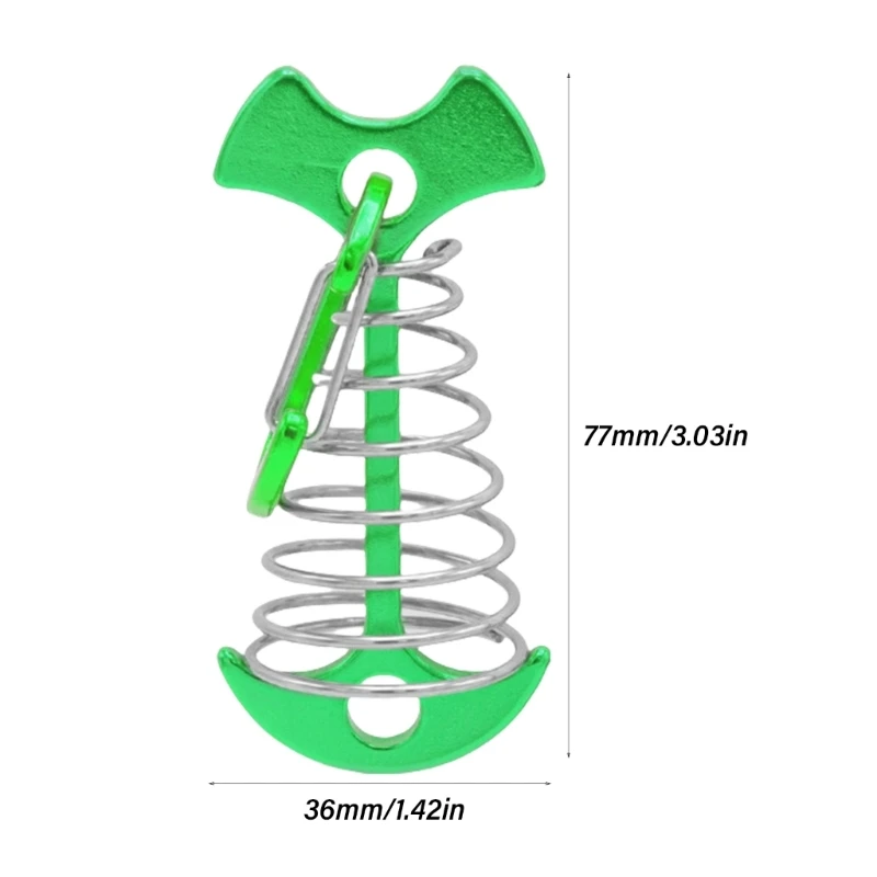 10 pezzi ancoraggi per ponte a lisca pesce antivento, picchetto, regolatore del cavo tenditore a molla