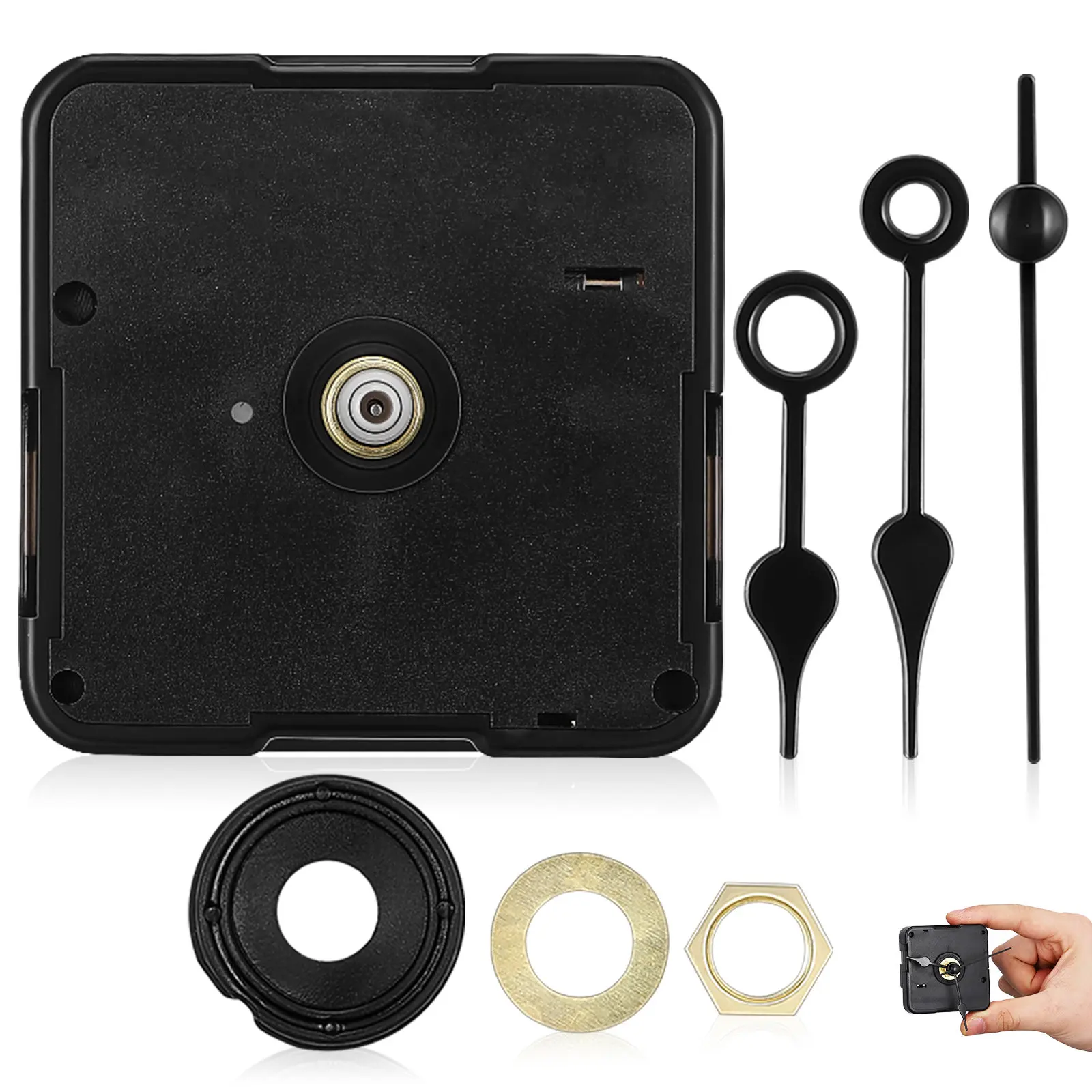 Kitchen Wall Plate Clock Mechanism Replacement Mechanisms Battery Operated Small Works Digital Parts Long Shaft Powered