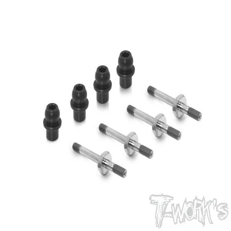 Original T works TP-091 64 Titanium Shock Standoffs With POM Shock Cap Bushings ( For TEKNO EB410 )4pcs. Rc part