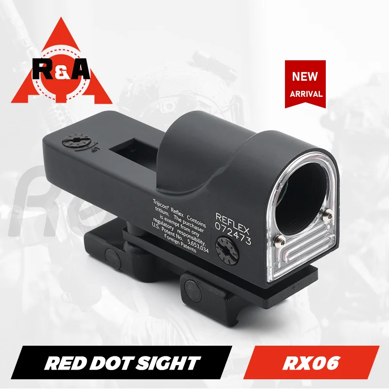 Tactical RX06 Red Dot Sight Reflex MOA Dot Sight with Optics Mount