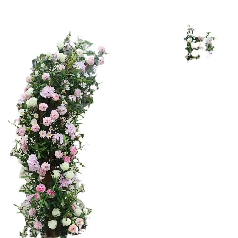 جديد الدعائم الزفاف قوس زهرة في الهواء الطلق الزفاف اطلاق النار قوس زهرة القرن الباب المرحلة خلفية محاكاة قوس زهرة