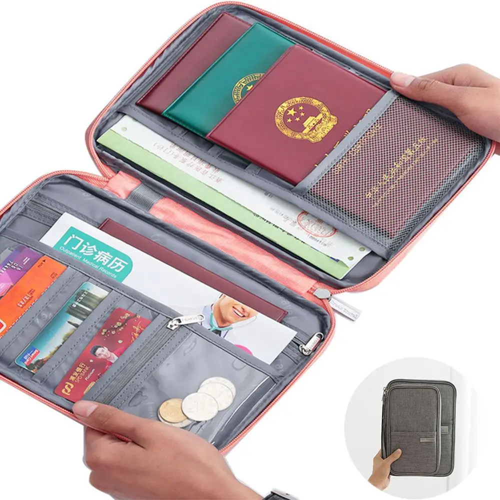Oxford Creative ID Case Organizer Bag Waterproof Card Slots Cardholder Family Passport Cover Case Passport Holder