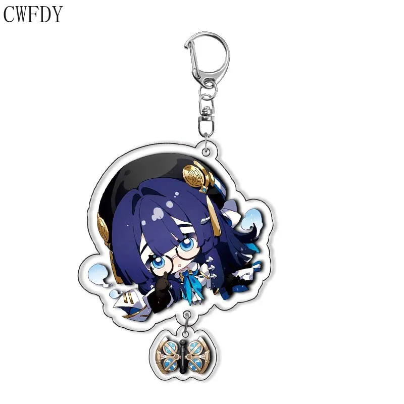 30pc/lot Game Honkai Star Rail Keychain For Women Men Cartoon Figures Arcylic Pendant Key Chain Jewelry Fashion Accessories Gift