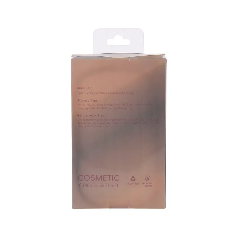 مجموعة جديدة محمولة مكونة من 5 فرش مكياج صغيرة ذات شعيرات ناعمة ذات مقبض قصير من كانغتشو، مقترنة بحقيبة شبكية