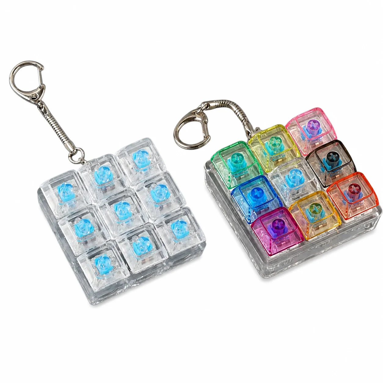 Probador de interruptores, Muestrador de interruptores, Herramienta de prueba de interruptores de teclado mecánico, Llavero con interruptor de luz LED de juguete